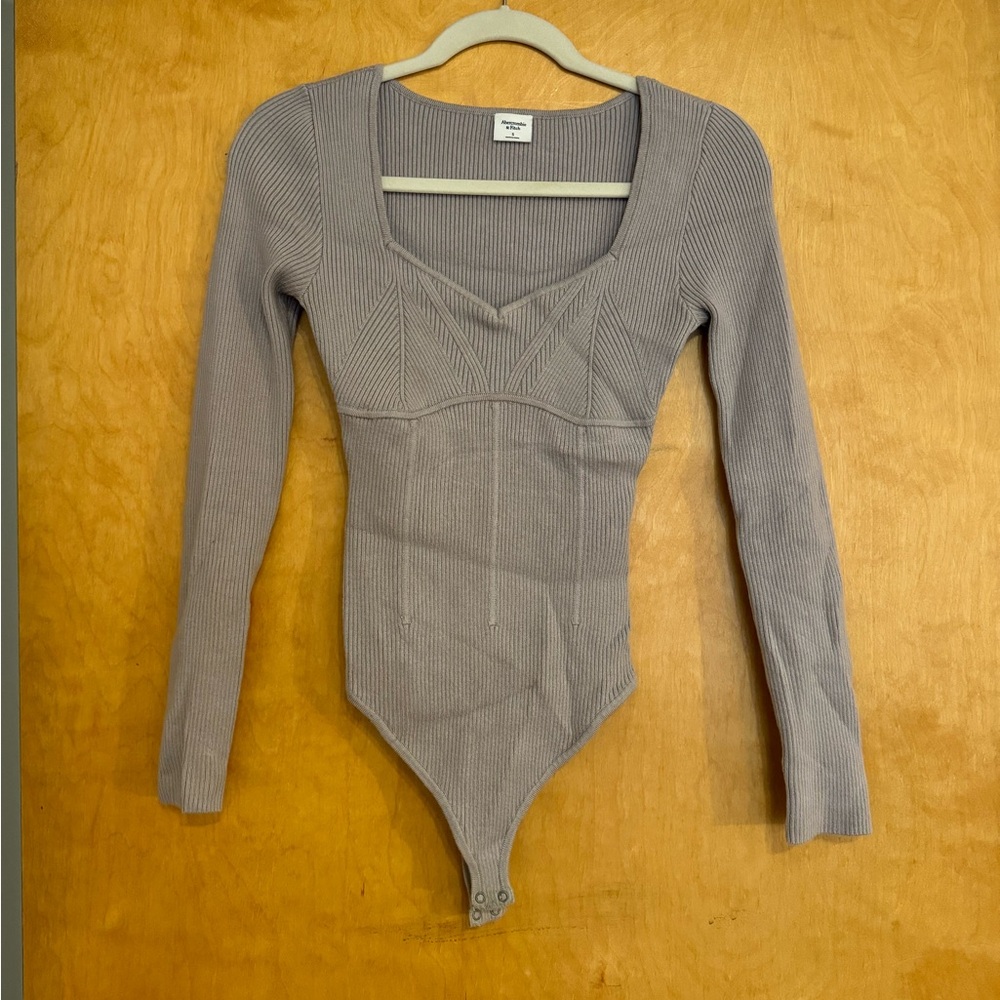 Abercrombie corset sweetheart sweater bodysuit size S